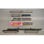 OO Gauge. A selection of unboxed Hornby Diesel Locomotives including Class 37 Co-Co, R335 Class 87