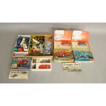 2 Monogram Slot Car model kits which have been built housed in original kit boxes  and  a Revell