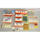 OO Gauge. A quantity of boxed and bagged Hornby Trackside Accessories including R418 Dunster