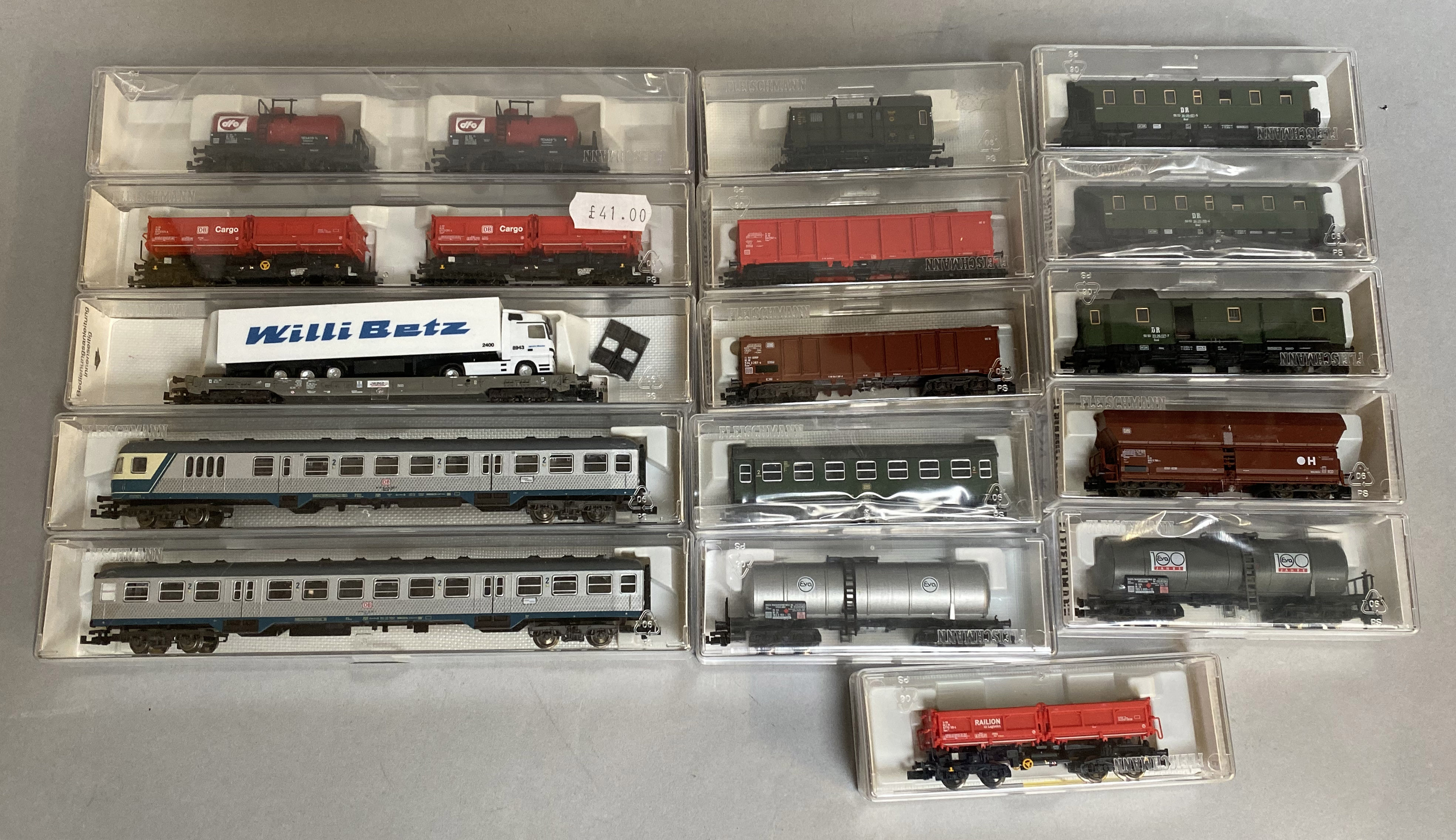 Ex-Shop Stock N Gauge Fleischmann rolling stock x 16