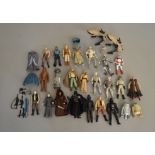 23 Star Wars figures and accessories; guns, Lightsabers etc