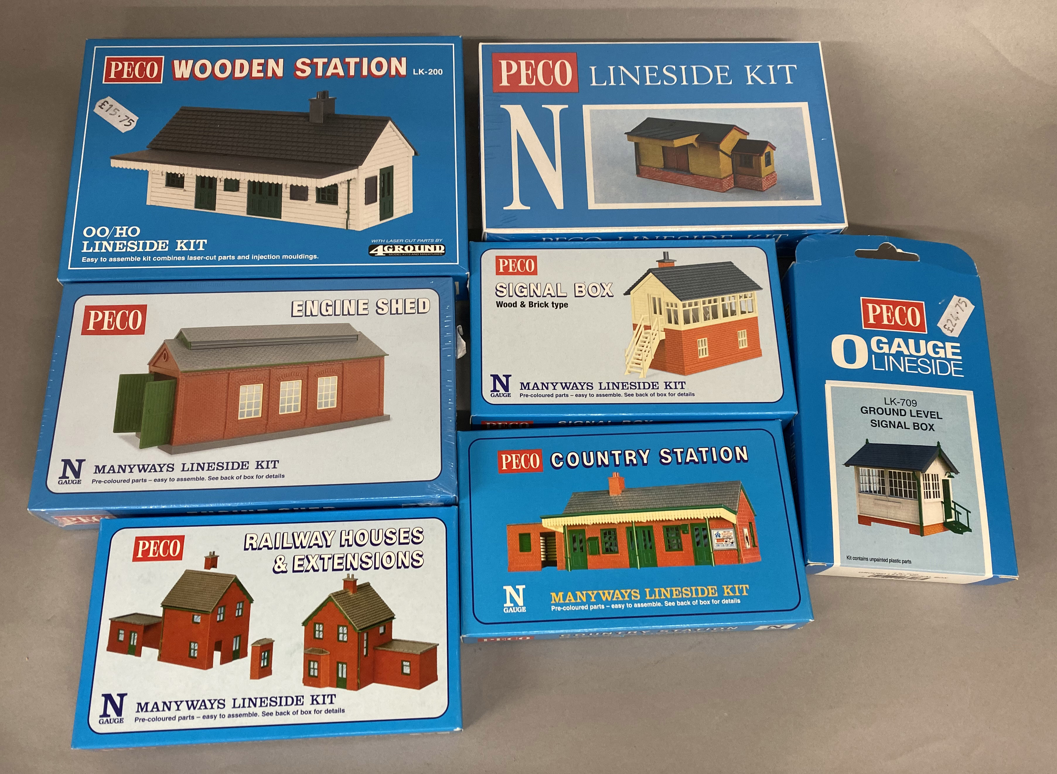 Ex-Shop Stock N / HO gauge x7 kits by Peco (7).