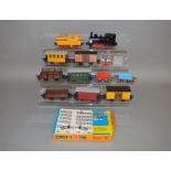 Faller unboxed train set which includes x4 wagons, x2 locomotives x3 coaches plus track and