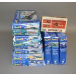 11 boxed Revell plastic model Aircraft kits, predominantly in 1:72 and 1:144 scales together with