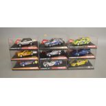 9 boxed Ninco Slot Cars in 1:32 scale including 50271 BMW M3 GTR, 50188 McLaren F1 GTR  and 50299