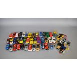 A quantity of Scalextric/ Hornby slot cars, bodies and  parts etc. for spares or repairs and