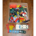 A group of unboxed plastic toys, some with damage and/or missing parts, including a Jimson (Hong
