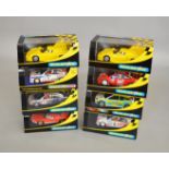 8 boxed Scalextric slot cars, which includes; #C2449 Porsche GTI, #C2424 Ford GT40 MKII etc (8)