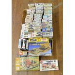 43 Military related Model Kits by Airfix includes some vintage kits unchecked for completeness  (
