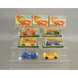 A selection of scarce Scalextric 'You Steer' slot cars and accessories including 3 x boxed YS271