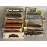 Ex-Shop Stock N gauge Minitrix x13 includes Locomotives, coaches and rolling stock #12280, #3017, #