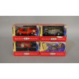 4 boxed MRRC 'Model Road Racing Cars' slot car models including 5140 Ferrari 250LM, 5141 Porsche