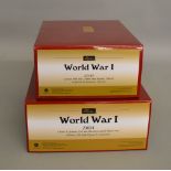 2 boxed Britians 1:30 soldier figure sets from their World War I range, #23101 and #23054 1916-18