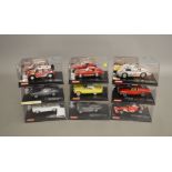 9 boxed Carrera slot cars, which includes; ##25443 Evolution Ford Thunderbird 56 etc (9)