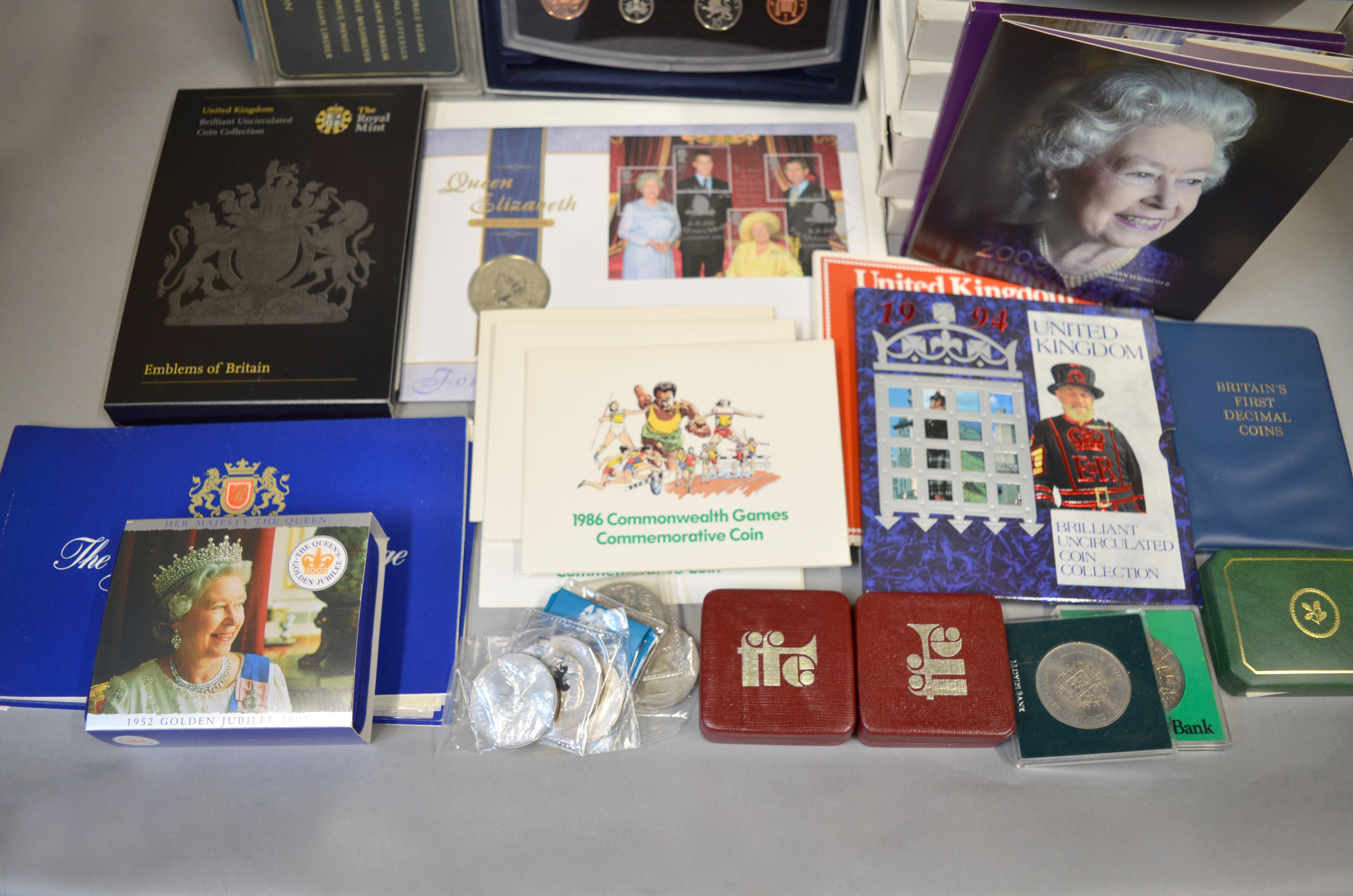 ROYAL MINT - A boxed quantity to include eight Royal Mint Deluxe proof coin sets 1990, 94, 95, 96, - Image 2 of 2