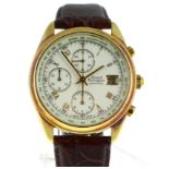 GIRARD PERREGAUX - A gents 18ct yellow gold Automatic Girard Perregaux Olimpico 4900 wristwatch,