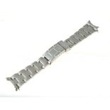 ROLEX - A circa 1980's stainless steel Rolex Oyster bracelet, ref 62510H, with 20mm end links,