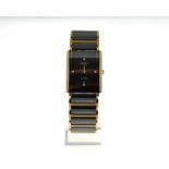 RADO - A gents Rado Jubile Diastar diamond set ceramic & titanium gents quartz wristwatch, dated