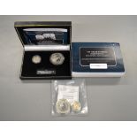 The Jubilee Monarchs Silver Coin Set with certificate & fitted case together with Brittania 1