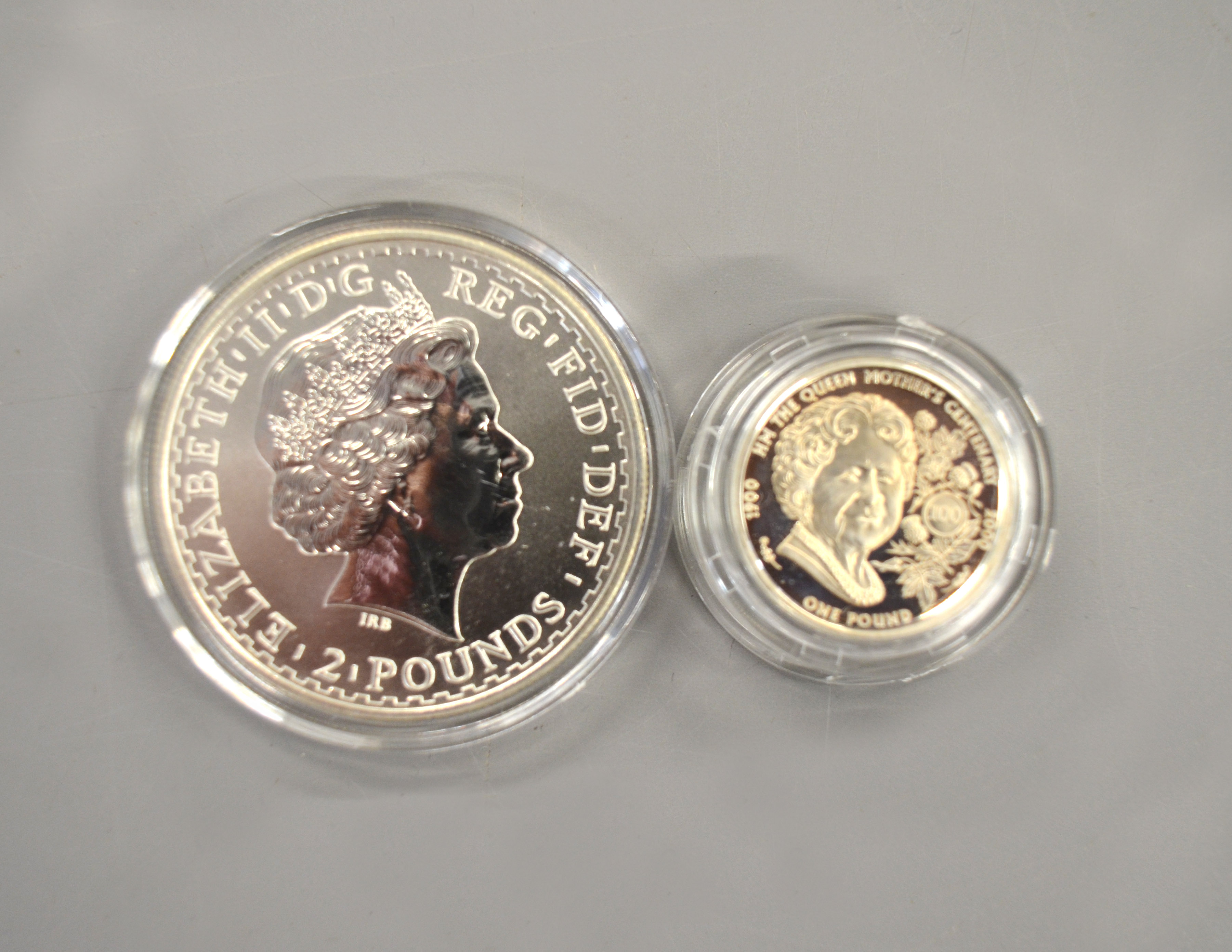 The Jubilee Monarchs Silver Coin Set with certificate & fitted case together with Brittania 1 - Image 2 of 2