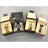 Four Ingersoll wristwatches a working automatic together with three quartz all require batteries, in