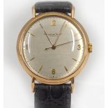 INTERNATIONAL WATCH CO - A rare circa late 1940's gents 18ct gold International Watch Co
