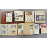 A boxed quantity of stamps, first day covers, presentation packs etc