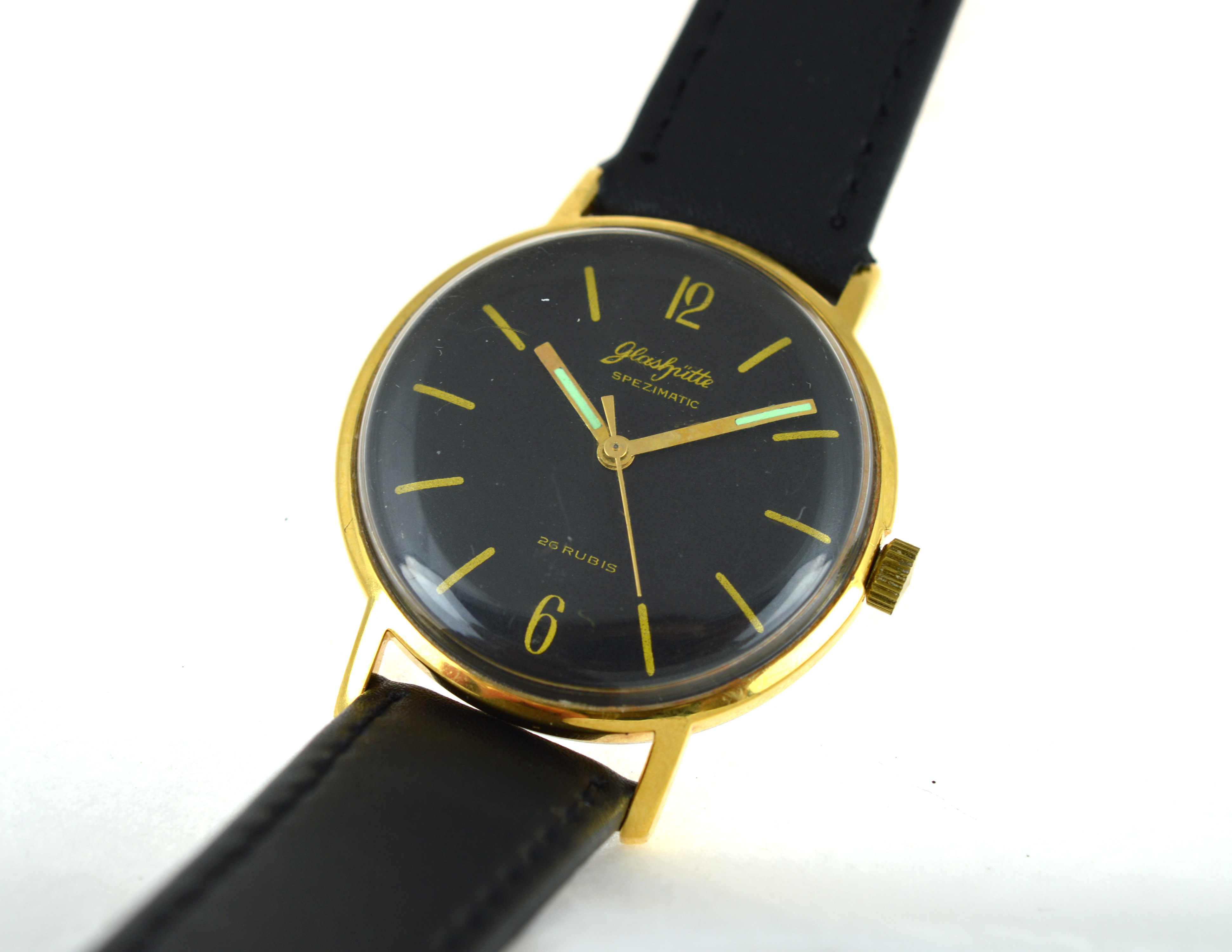 GLASHUTTE - A circa 1960's gents Automatic Glashutte Spezimatic stainless steel wristwatch, approx