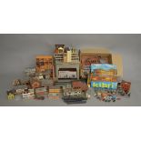 OO Gauge. A good quantity of  model railway related accessories including constructed trackside