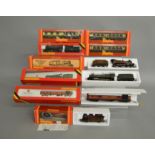 OO Gauge. 4 boxed Hornby Locomotives including R.355 MR Compound 4-6-0, R.761 GWR Hall, 2-6-0 with