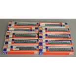 OO Gauge. A boxed Jouef 8912 Class 40 Diesel Locomotive '40026' together with 9 boxed Jouef blue and