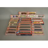 OO Gauge. 27 boxed Lima Wagons and Coaches of various types including 305372 BR Mk1 Brake 2nd in