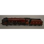 O Gauge. An unboxed kit built 4-6-2 Locomotive and Tender  'Duchess of Buccleuch 6230' in LMS