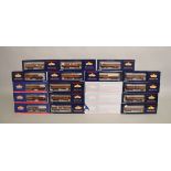 OO Gauge. 19 boxed Bachmann Coaches of various types including sixteen different  Mk I Coach