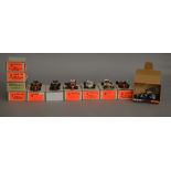 11 boxed Tameo white metal Racing Car kits, 7 have been built and four appear unstarted, although