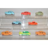 8 unboxed Dinky Toys including  157 Jaguar, 170 Ford Fordor Sedan and a 24X Ford Vedette model