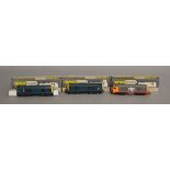 OO Gauge. 3 boxed Wrenn Locomotives including a  W2230 Bo-Bo Diesel Electric BR blue, a Non