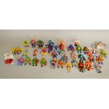 He-Man Maters Of The Universe x36 figures by Mattel; including Battle Cat, Skeletor, Panthor, He-Man