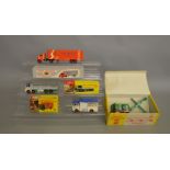4 boxed Dinky Toys,  450 Bedford TK Box Van, 935 Leyland Octopus Flat Truck with Chains, 948