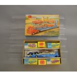 A boxed Corgi Toys Gift Set 28 'Bedford TK Carrimore Car Transporter with 4 boxed cars'. The cars