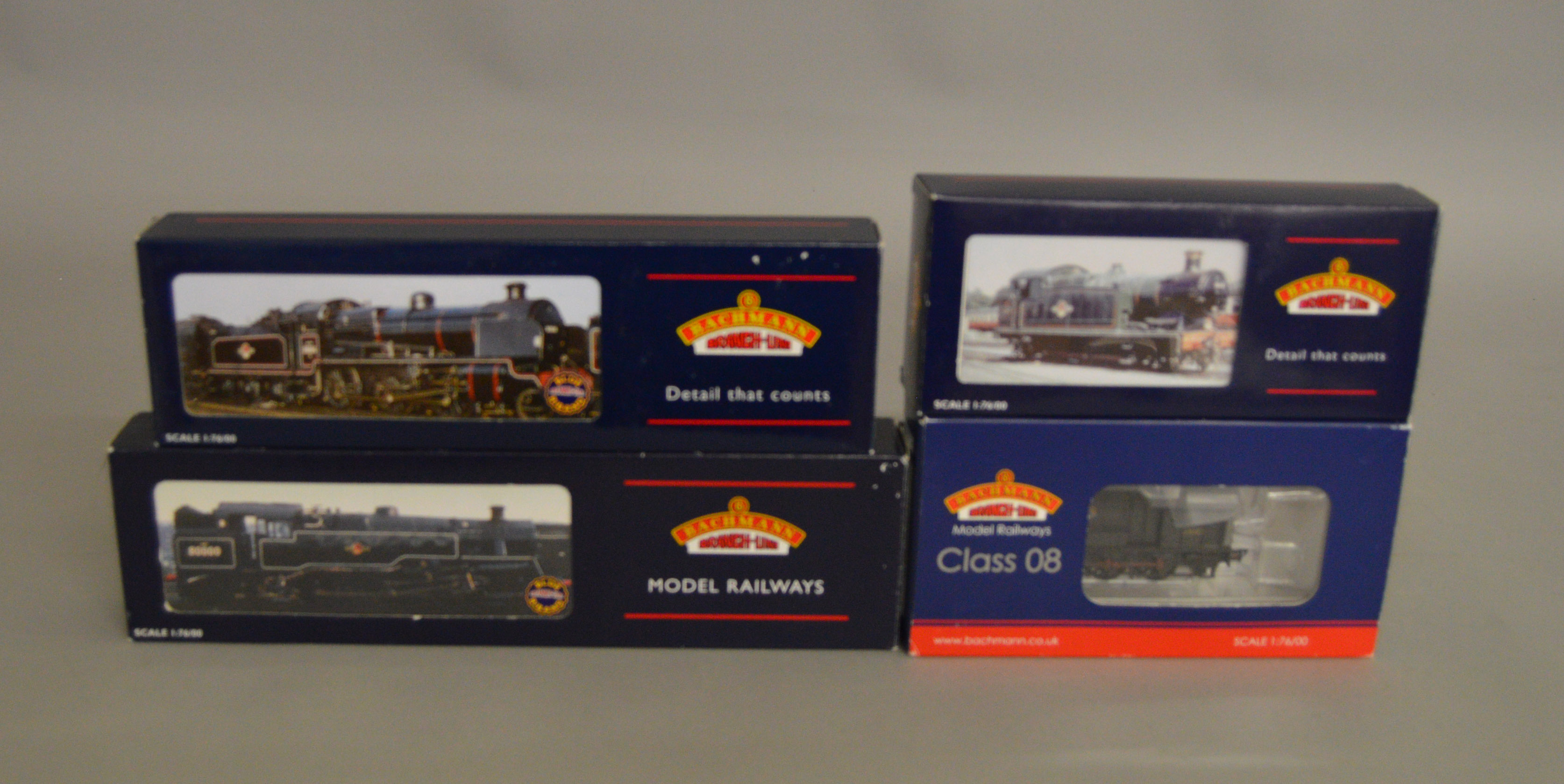 OO Gauge. 3 boxed Bachmann Steam Locomotives including  32-080 Class 56xx Tank 5601 BR lined