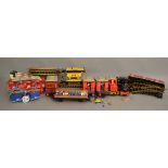 G scale.  A very good quantity of unboxed Playmobil railway items including two Locomotives, two