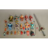 19 Thundercats figures by LJN Toys LTD which includes; Mumm-ra, Ma-Mutt, Lion-O, Tygra etc, along