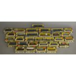 OO Gauge. 30 boxed Wrenn wagons of various types including Machine, Hopper and Mineral wagons,