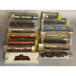 Ex-Shop Stock N Gauge Minitrix x13 includes Locomotives, coaches and rolling stock #12280, #3017, #