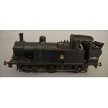 O Gauge. An unboxed kit built 0-6-0 Tank Locomotive '47624' in BR black, overall appears G.