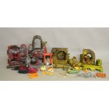 He-Man Masters Of The Universe playsets; Snake Mountain and Fright Zone by Mattel, along with some