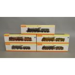 OO Gauge. 5 boxed Hornby DCC Ready Locomotives including R2629  BR 4-6-0 Royal Scot Class 7P 46140