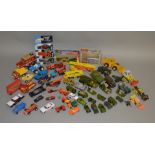 57 diecast models by Tonka, Matchbox, Dinky Corgi etc including Batman, Military related plus others