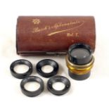 A Rare Busch Vademecum Aplanatsatz Model E Lens Set. Comprising lens with set of six supplementary